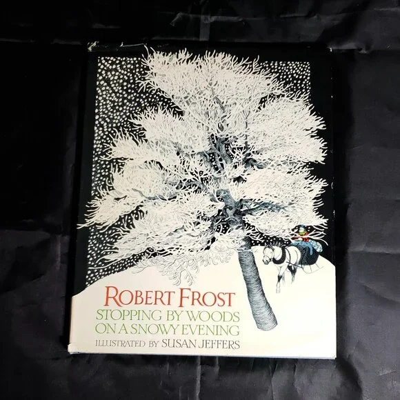 RVHTF EUC 70's Vintage / 1978 Hardcover "Stopping by Woods on a Snowy Evening" - Picture 14 of 15